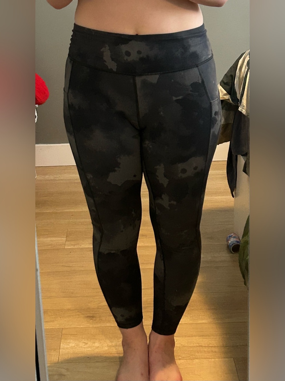 Shambhala Live-In Comfort High-Rise Leggings - Black Cloud Print - Picture 2 of 4